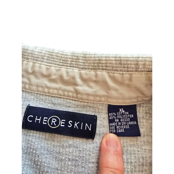 Chereskin Mens XL Gray Long Sleeve Button-Up Shirt - Picture 3 of 6